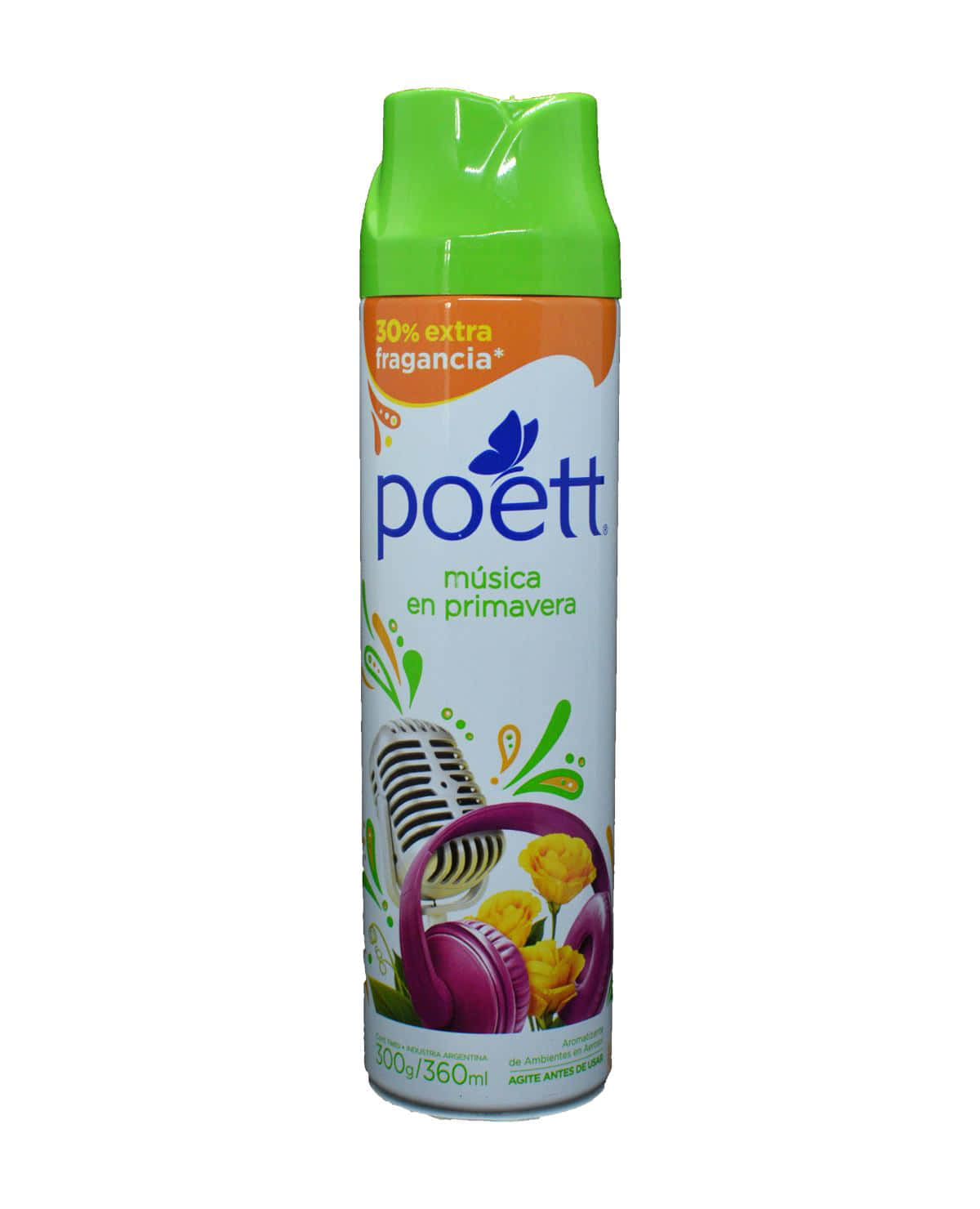 Desodorante Poett 30% Extra Musica Primavera 360 Ml